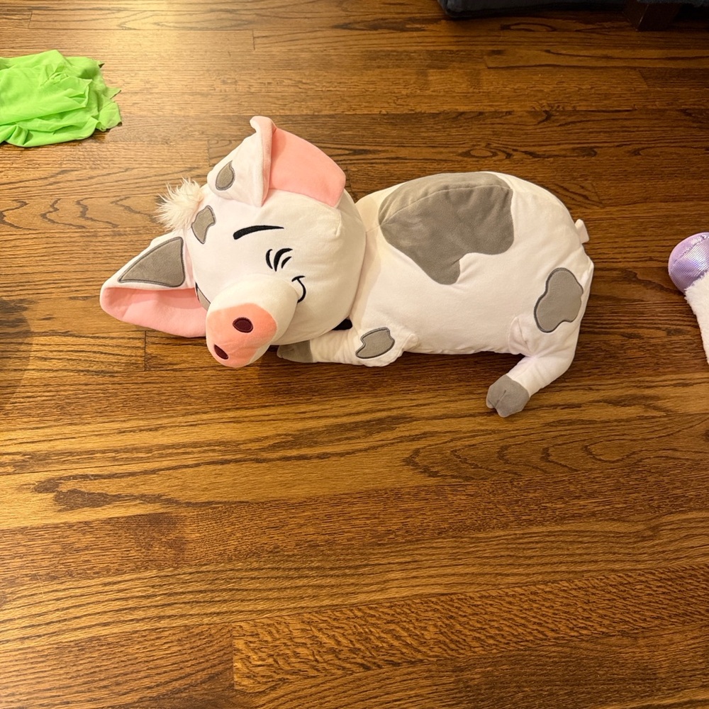 Disney Dream Friends Pua Plush Toy - Pink, Gray, White, 22 inches
